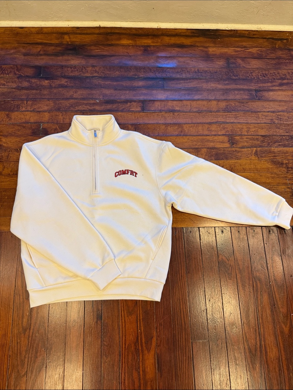 COMFRT White Quarter-Zip Men's/Women’s Sweatshirt